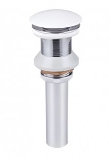 Донный клапан для раковины Sintesi SIN-VF-40 без перелива белый